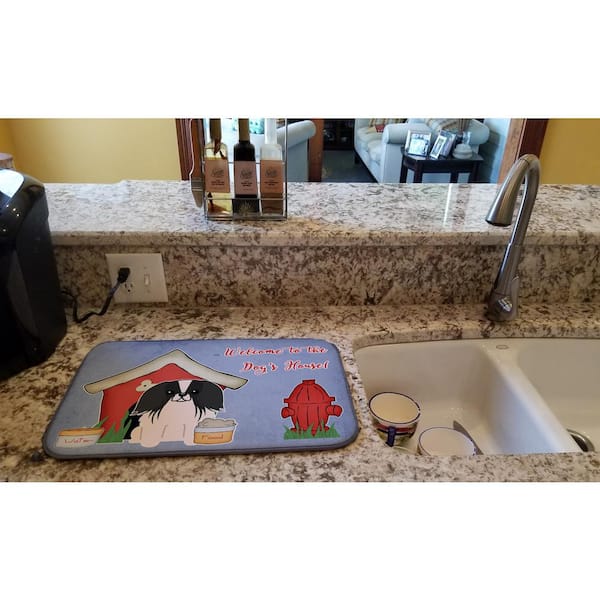 Pebble Sink Mat, Dish Drying Pad, Sink Protector, Non-slip Sink