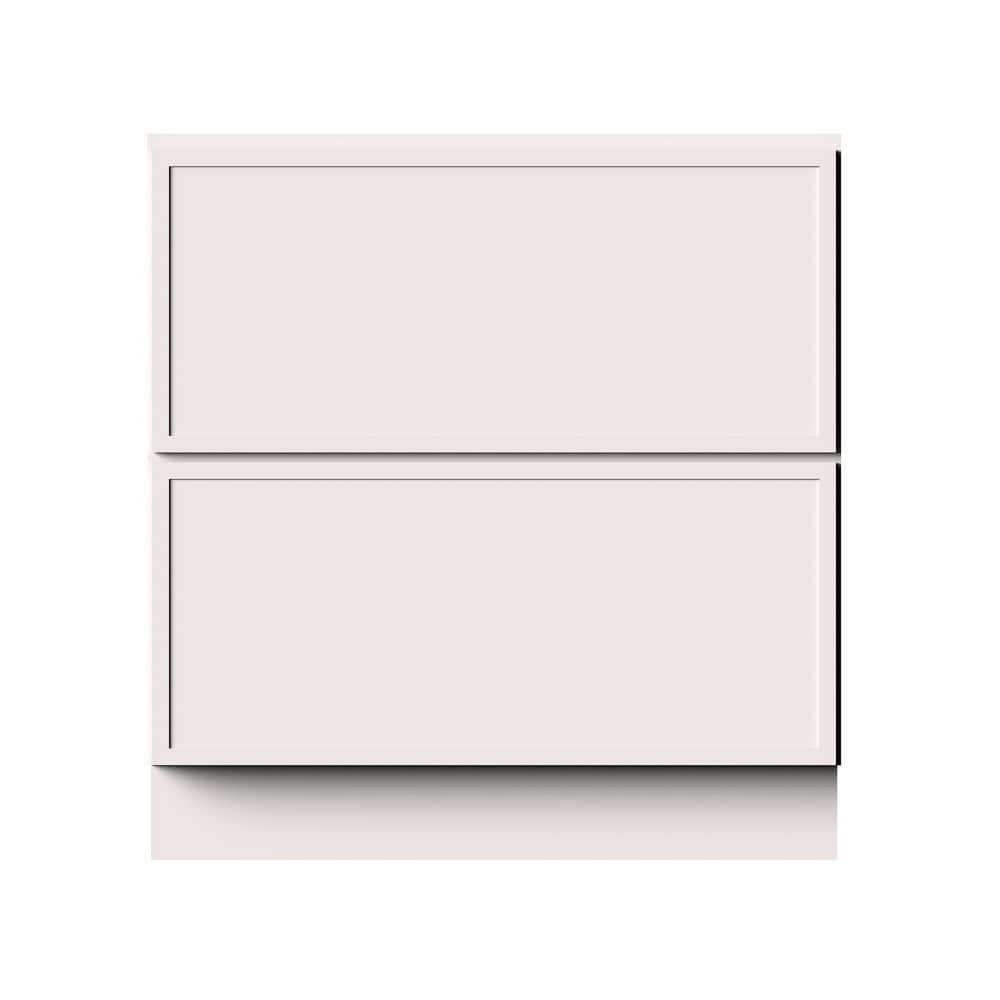 33 in. W x 24 in. D x 34.5 in. H RTA Solid Wood Drawer Base Kitchen Cabinet in Snow White Full Overlay Design price history on PriceWatchPro