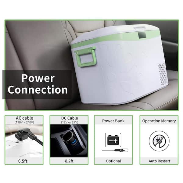 Justincity 19 qt. Portable Car Fridge 12 Volt Freezer Compressor