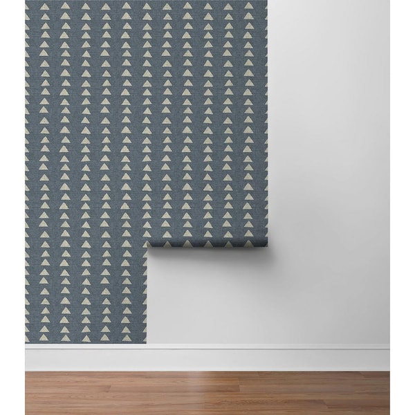 Nomadic Triangle Slate Vinyl Peel and Stick Wallpaper Roll (Covers 30.75 sq. ft.)
