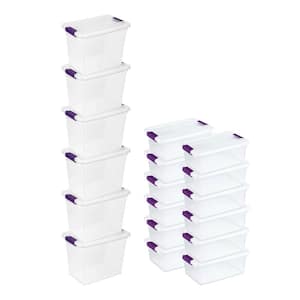 Sterilite 27 Qt. Clear Storage Container (12-Pack) Plus 6 Qt. Totes  (24-Pack) 12 x 17631706 + 24 x 16428012 - The Home Depot