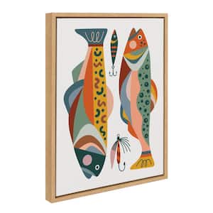 Colorful Bright Animal Fish by Rachel Lee, 1-Piece Framed Canvas Animal Art Print, 18 in. W. x 24 in.