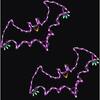 Flying Bats Indoor/Outdoor LED Halloween Window Lights (Set of 2)