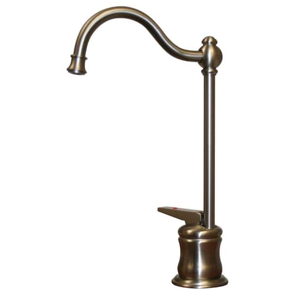 Whitehaus Collection Forever Hot 1-Handle Instant Hot Water Dispenser Faucet in Brushed Nickel