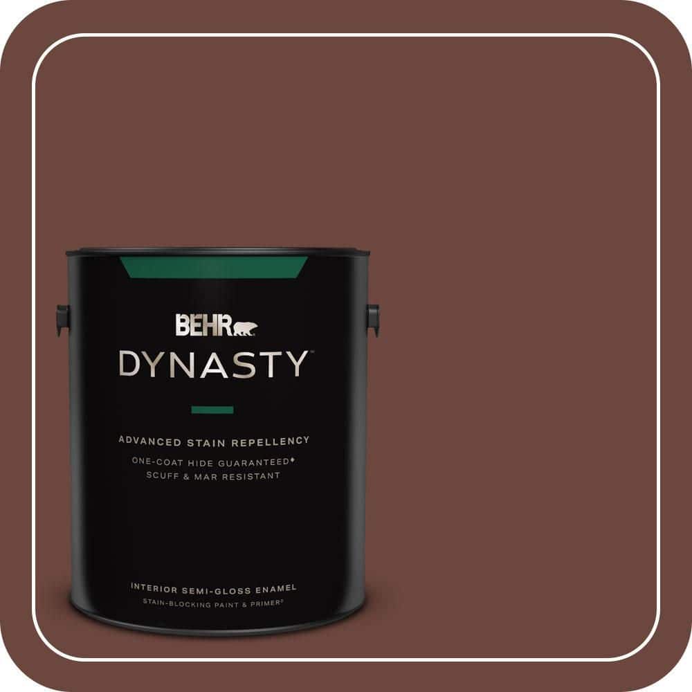 1 gal. #ECC-42-3 Deep Cherrywood Semi-Gloss Enamel Interior Stain-Blocking Paint & Primer price history on PriceWatchPro