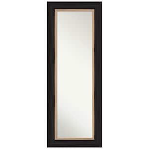 Non-Beveled Vogue Black 20.5 in. W x 54.5 in. H On the Door Mirror Full Length Mirror