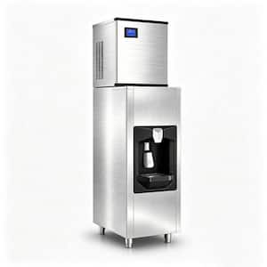 22.2 in. Commercial Ice Maker 650 lbs./24 H Freestanding Stainless Steel Ice Maker Full Size Cubes with 300 lbs. Storage