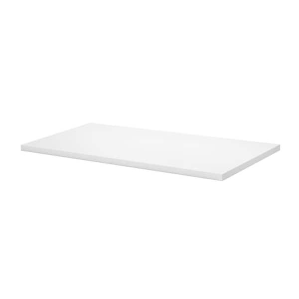 Dolle SUMO 45.3 in. W x 15.7 in. D x 0.98 in White MDF Decorative Wall Shelf without Brackets