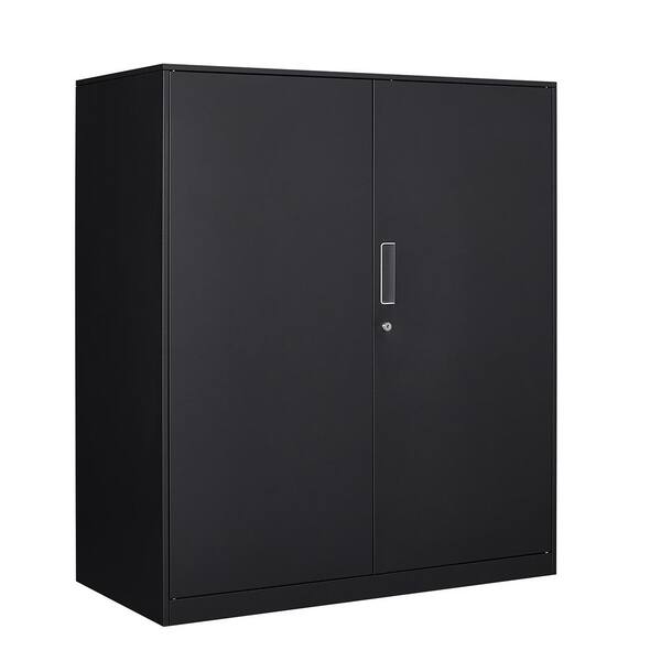 Black 36 in. W x 42 in. H 3Tier Metal Storage File with Lock 2