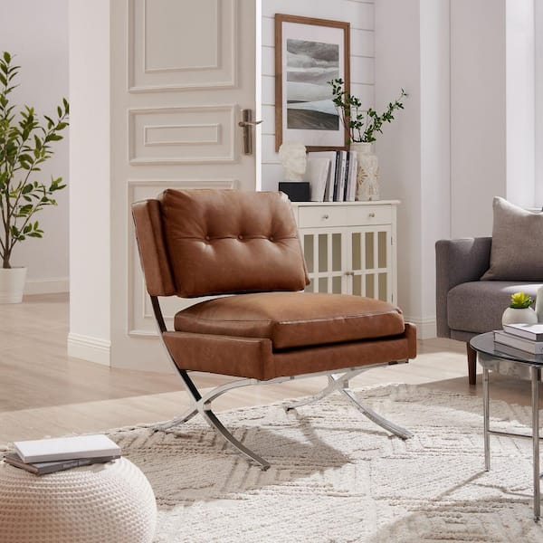 Cognac color accent discount chair