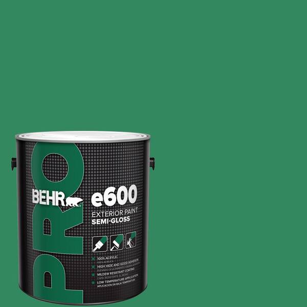 BEHR PRO 1 gal. #P420-6 Exquisite Emerald Semi-Gloss Exterior Paint