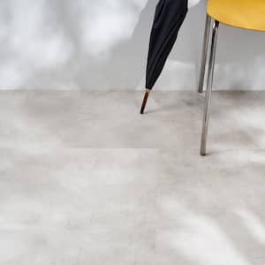 Duren Concreto Pearl 28MIL x 18 in. W x 36 in. L Glue Down Waterproof Luxury Vinyl Plank Flooring (36 sqft/case)