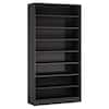 Byblight Eulas In Tall Black Wood Tier Standard Bookcase With