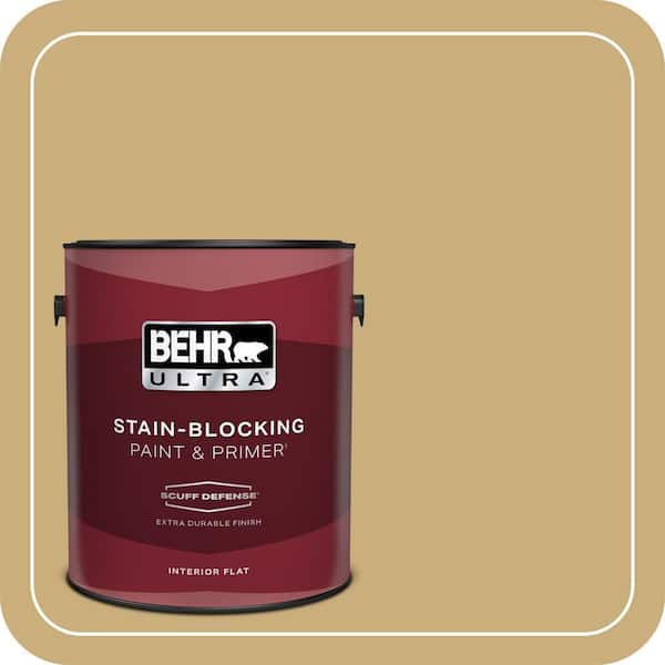 BEHR ULTRA 1 gal. #PPU6-16 Cup of Tea Extra Durable Flat Interior Paint & Primer