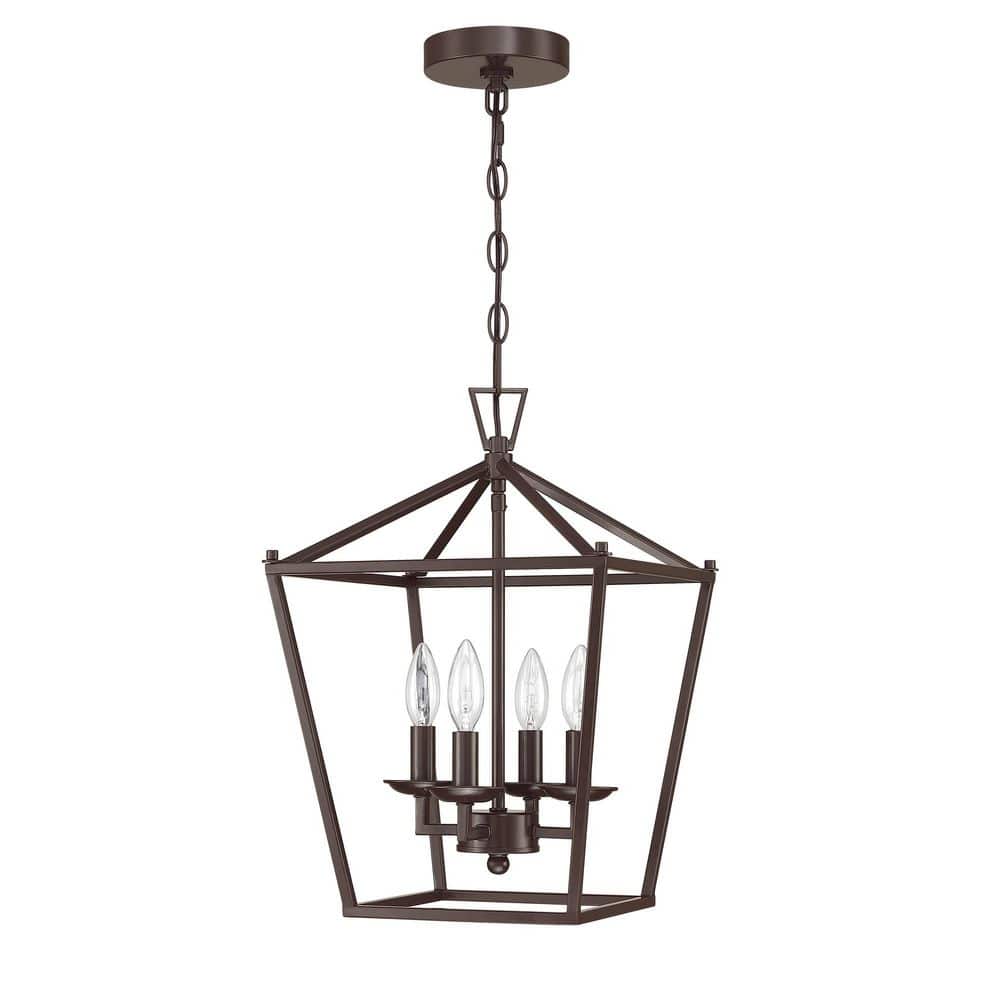 Alfa 12 in. 4-Light with Bronze Finish Caged Pendant Light price history on PriceWatchPro