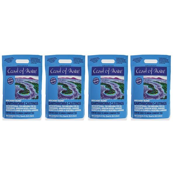 Coast of Maine Wiscasset Blend Earthworm Potting Soil, 8 Qt. Bag (4