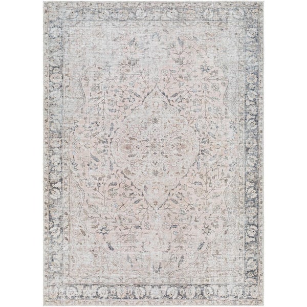 HAUTELOOM Haile Light Gray Dark Gray Neutral 5 ft. x 7 ft. Area Rug