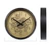 La Crosse Clock 15 in. Oil-Rubbed Bronze Quartz Analog Wall Clock with  Moving Gears 404-3439 - The Home Depot
