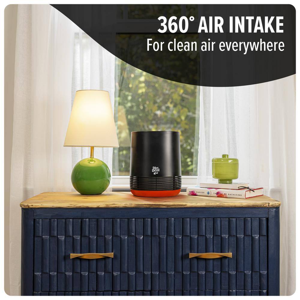Compact White and Yellow HEPA Air Purifier Filter