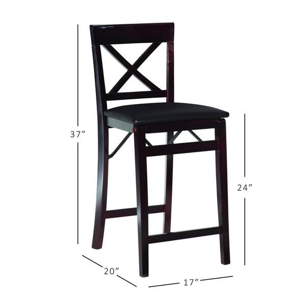 tall folding stool with back