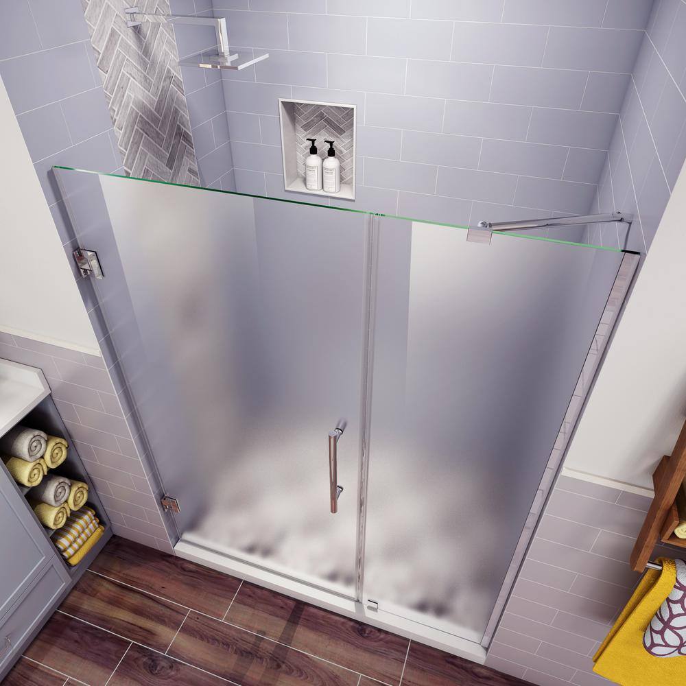 Belmore 55 x 72 Frosted Tempered Glass Frameless Shower Door
