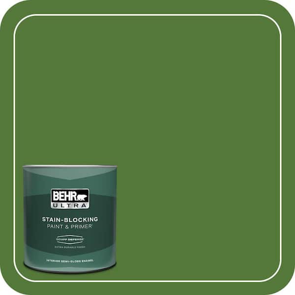 BEHR ULTRA 1 qt. #P380-7 Luck of the Irish Extra Durable Semi-Gloss Enamel Interior Paint & Primer