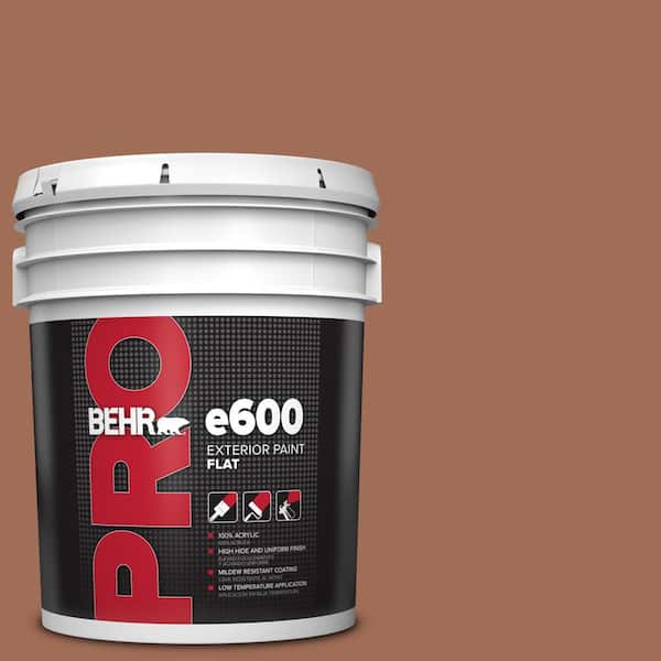 BEHR PRO 5 gal. #230F-6 Earth Tone Flat Exterior Paint
