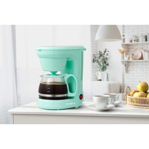  Moss & Stone Mini Drip Coffee Maker with Mug, Small Coffee Pot  With Coffee Cup, Mini Coffee Maker, One Cup Coffee Maker (1 Drip & 4oz  Mug): Home & Kitchen