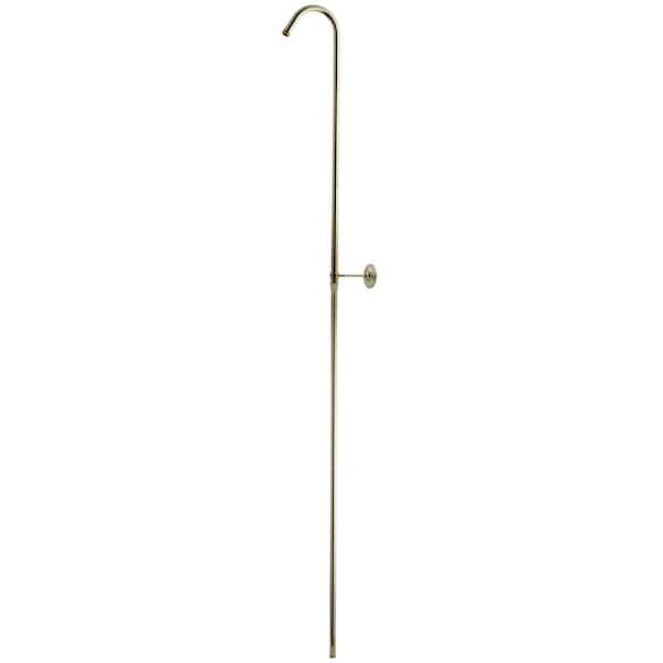 Kingston Brass Vintage 0-Handle 62 in. Shower Riser for Claw Foot Tub Faucet in Polished Brass