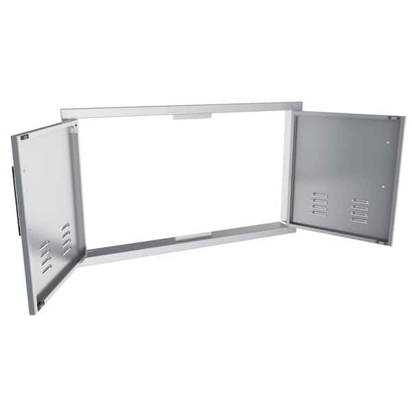 Blaze 32-Inch Stainless Steel Double Access Door With Paper Towel Hold