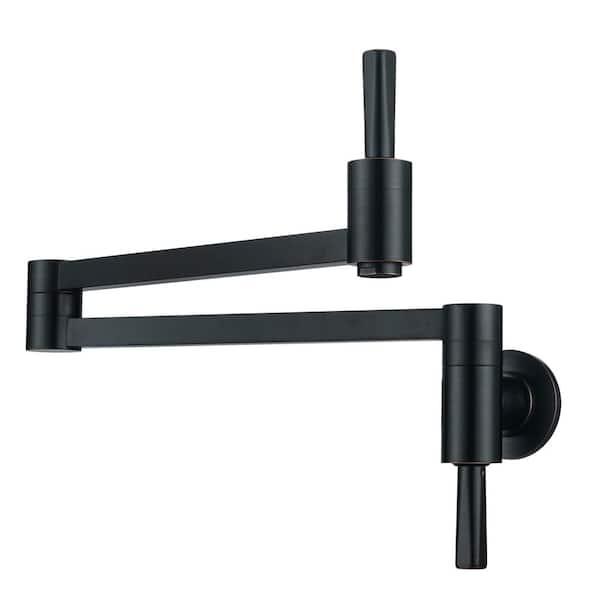 ARCORA Commercial Wall Mounted Pot Filler Faucet with Lever Handle in Oil Rubbed Bronze