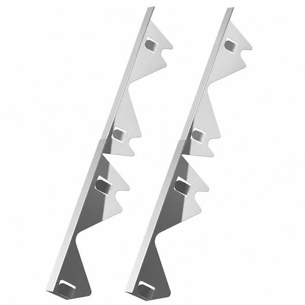 2 Pack 13.8 in. to 27.5 in. Width 0.79 in. Adjustable Stainless Steel Stove Gap Cover Kit, White, Range Gap Filler