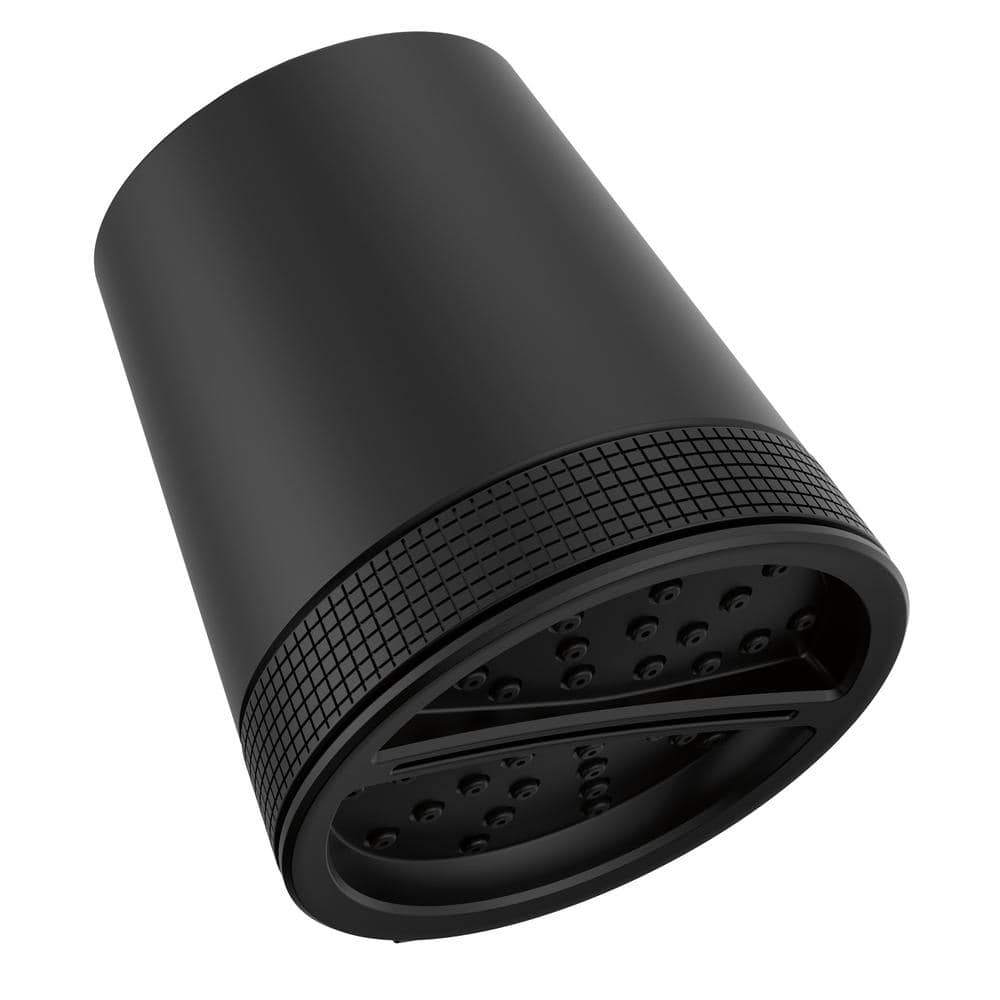 3-Spray Patterns 1.75 GPM 4.25 in. Wall Mount Fixed Shower Head in Matte Black price history on PriceWatchPro