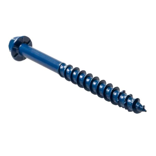Simpson Strong Tie TTN225134HC8 Titen 1/4 x 1-3/4 Hex Head Concrete and Masonry Screw 8 per clamshell 