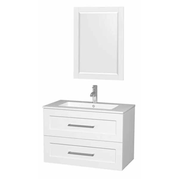 Garrido Bros. and Co. PRADO 24 in. W x 18 in. D x 19 in. H Bath Vanity Set with Mirror in white