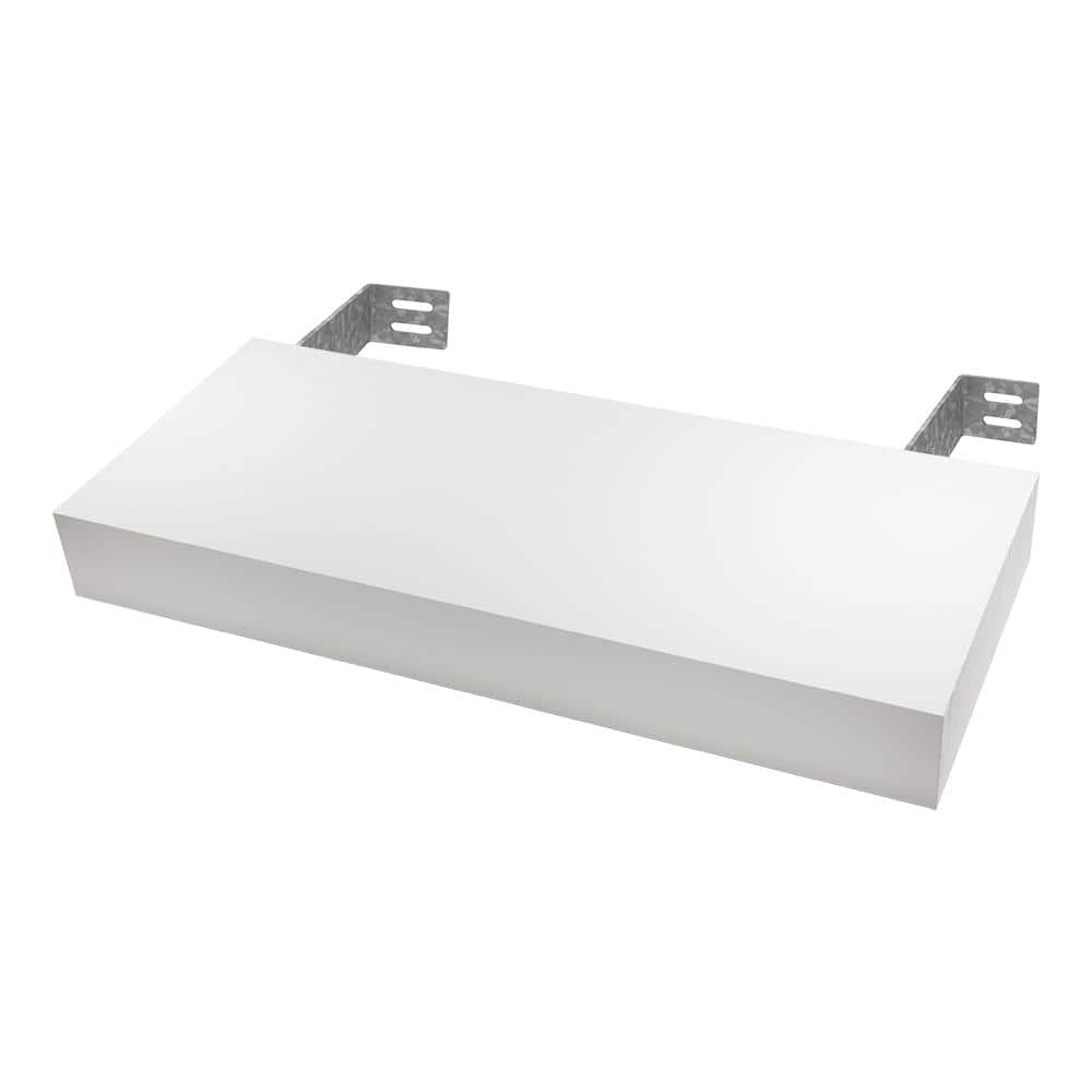 24 in. W x 10 in. D x 3.25 in H Classic Floating Decorative Wall Shelf - MD