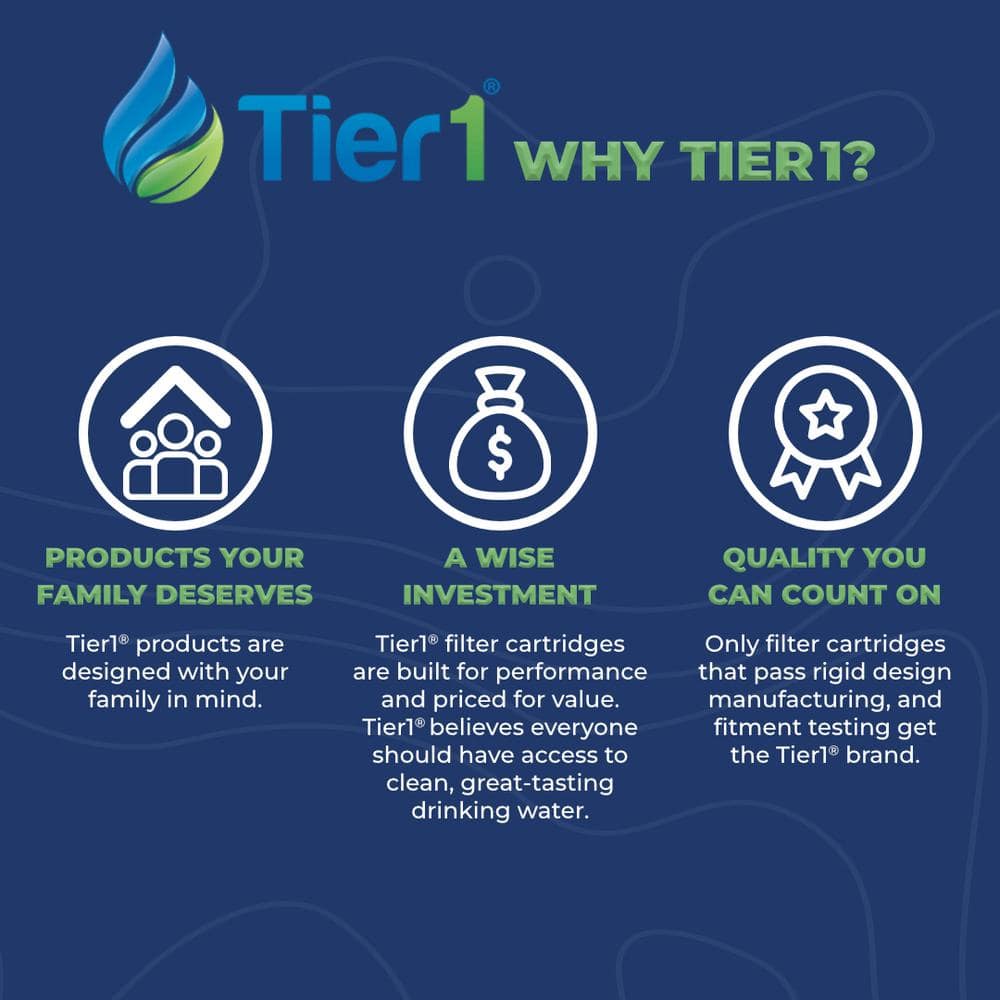 Tier1 12-Inch Activated Carbon Inline Water Filter
