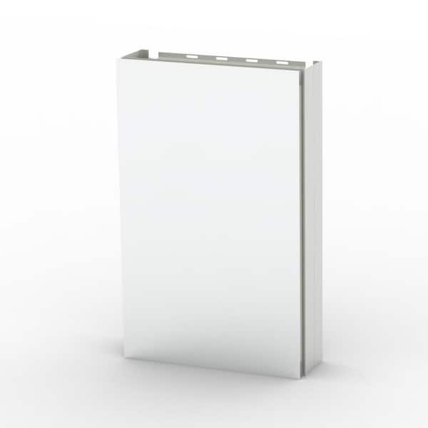 Unbranded 15 in. W x 24 in. H Rectangular Aluminum Medicine Cabinet with Mirror