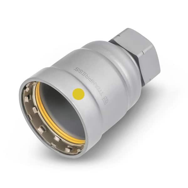 2 in. Carbon Steel Press Union Fitting, HNBR Sealed, Yellow Dot - for Gas and Fuel Use