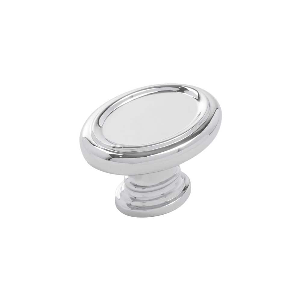 Berkshire Collection Knob 1-1/2 in. (32mm) Polished Chrome Oval Cabinet Knob price history on PriceWatchPro