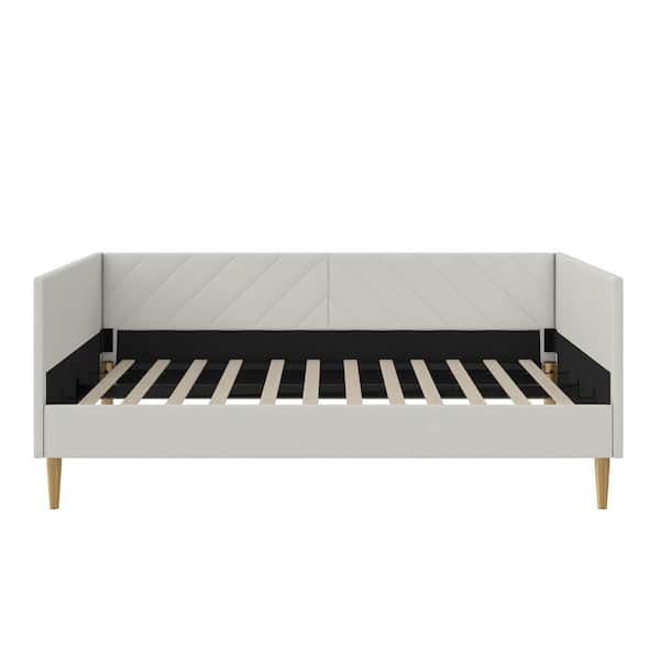 Emma Twin Upholstered Daybed, Gray Linen