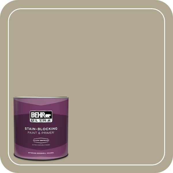BEHR ULTRA 1 qt. #BXC-22 Field Khaki Extra Durable Eggshell Enamel Interior Paint & Primer