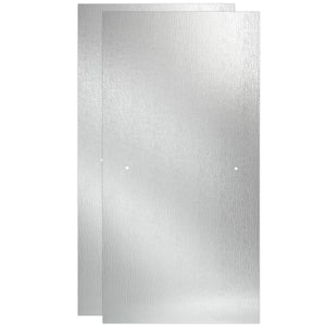 60 in.  Frameless Sliding Shower Door Glass Panels, Rain