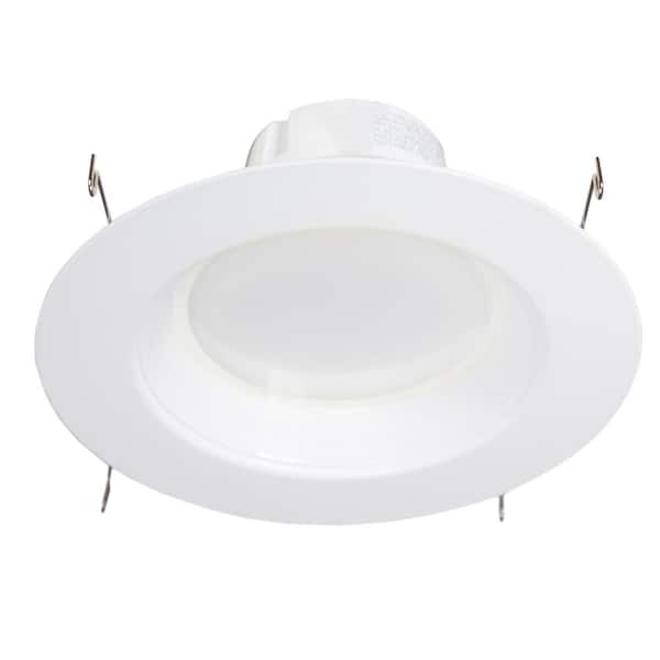 Maxxima 6 in. Round 2700K Warm White New Construction Non-IC Rated Recessed Intergrated LED Kit