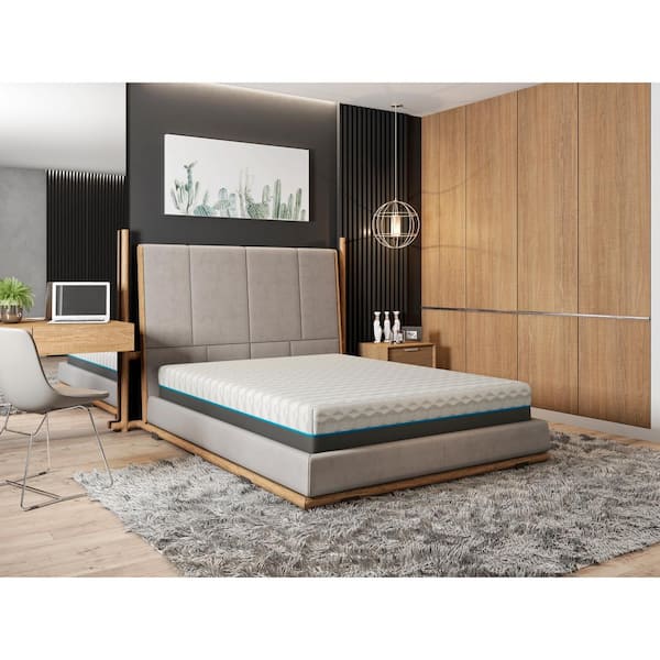 OMNE SLEEP Copper Infused California King Medium Memory Foam 10 in. Mattress