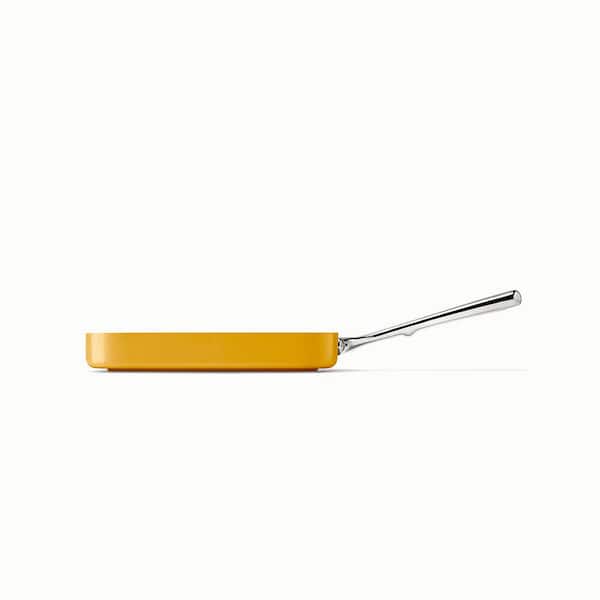 CARAWAY HOME Square 1-Piece Ceramic Nonstick Grill Pan in Marigold