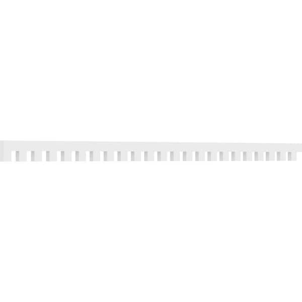 Ekena Millwork 1 in. D x 4 in. W x 92 in. L Primed Polyurethane Panel Moulding