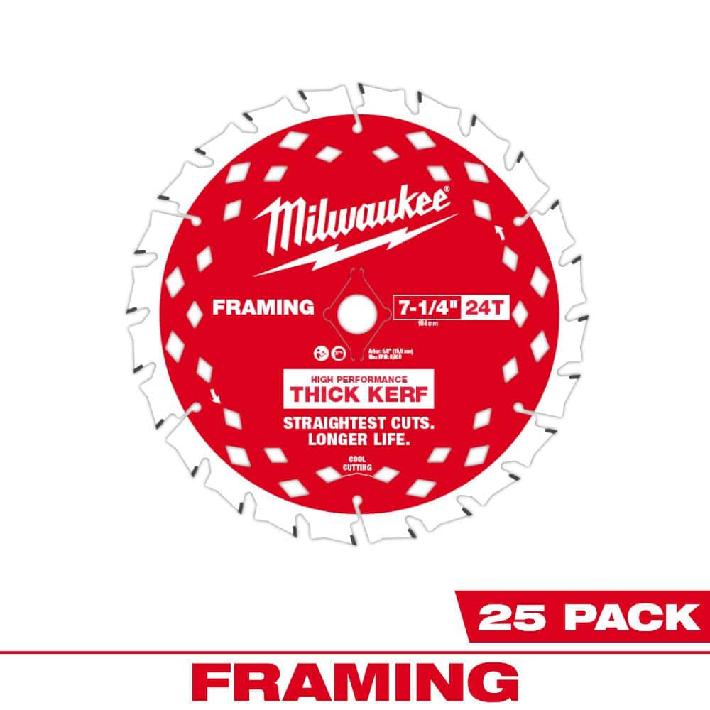 Have a question about Milwaukee 71/4 in. x 24Tooth Thick Kerf Framing