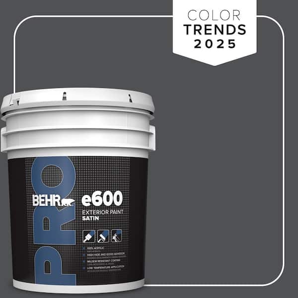 5 gal. #PPU18-01 Cracked Pepper Satin Exterior Paint