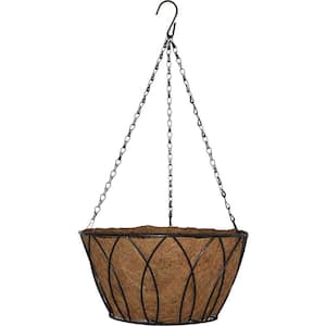 14 in. Devon Bucket Hanging Basket